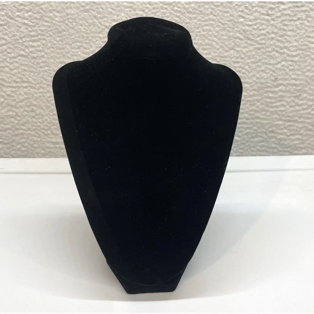 Darice Jewelry Necklace Stand Black Velvet 3D Organizer Storage Display 9
